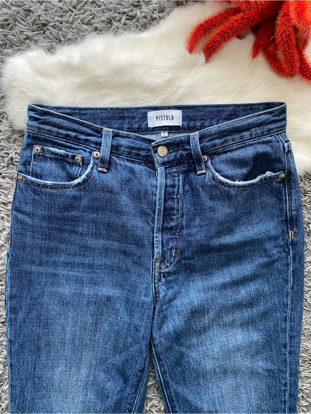 PISTOLA Bri Ankle High Rise Slim Straight Jeans - Picture 4 of 10